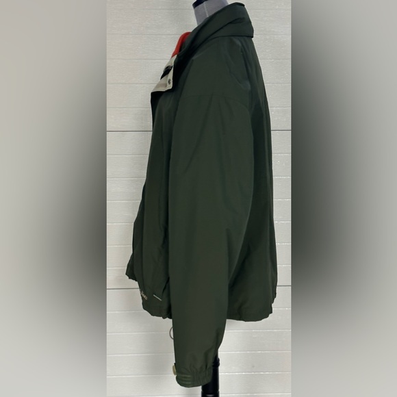 L L Bean Olive Green detachable fleece lined Men’s jacket 0BCY9 Sz 2XL - Picture 2 of 14
